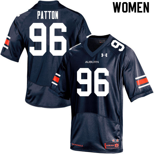 Auburn Tigers Women's Ben Patton #96 Navy Under Armour Stitched College 2020 NCAA Authentic Football Jersey EDN4874CG